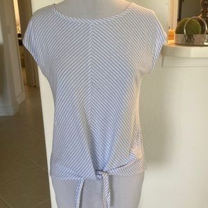 J Jill XS light-blue striped Tee